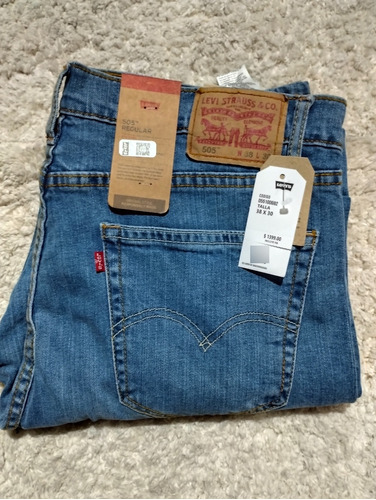 Pantalón Mezclilla Hombre Levi's 505 Regular, T. 38x30 (810)