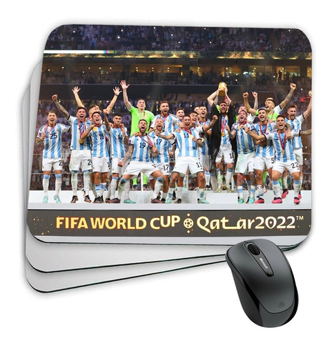 Mouse Pad - Argentina Campeón Del Mundo Qatar 2022