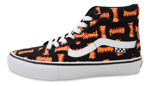 Tenis Vans Skate Sk8 Hi X Thrasher Para Skate Patineta