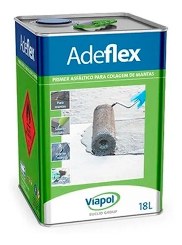 Primer Para Manta Asfáltica - Adeflex Lata - Viapol 18l