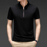 Polo De Manga Corta Para Hombre Ice Silk Speed, Talla L