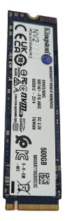 Ssd Disco Sólido Interno Kingston Snv2s/500g 500gb Preto