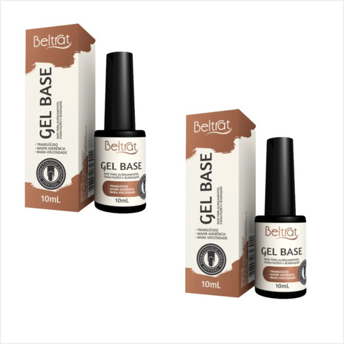 Kit 2 Géis Base Para Unhas 10ml - Beltrat