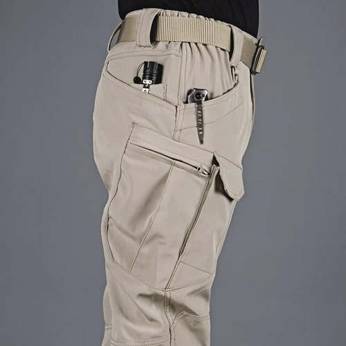 Pantalones Cargo Tácticos Impermeables Para Hombre, Elástico