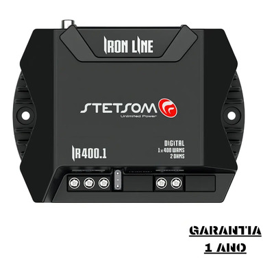 Amplificador Nano Stetsom Ir400.1 Monoblock Clase D 400wrms Negro | Meses sin interés