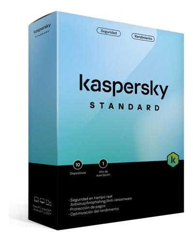 Kaspersky Antivirus Original Caja 10 Pc's 1 Año Para Windows