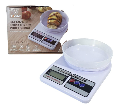 Balanza De Cocina Electrónica Bol Digital 10kg Tara 2821y