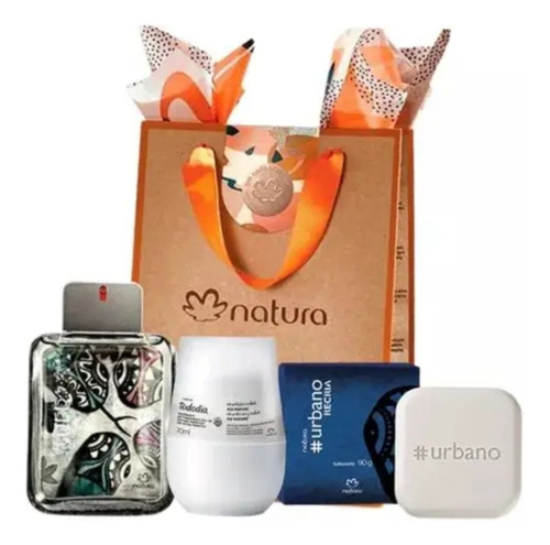 Kit Regalo Urbano Recria Masculino + Tododia Roll-on Natura 