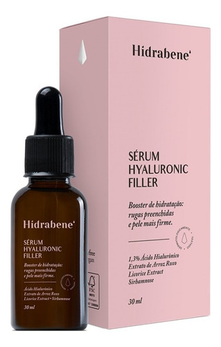 Hidrabene Sérum Hyaluronic Filler 30ml C/ Ácido Hialurônico Momento De Aplicação Dia/noite Tipo De Pele Normal