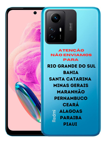 Redmi Note 12 256/8 Azul - Novo 100% Original C/ Nf-e