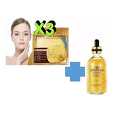 Kit Colágeno Suero 24k Aclarador + 3 Mascarillas Faciales