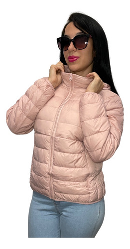 Campera Importada Inflable Pluma + Corderito Dama