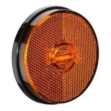 Lanterna Lateral Carreta 3 Led Bivolt Ambar S/suporte 20 Uni