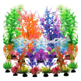 Pietypet Paquete De 21 Plantas Acuticas Artificiales Colorid