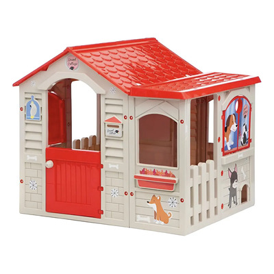 Casita De Juegos Infantil Exterior Jardín Grand Cottage Color Beige\u002Frojo | Meses sin interés