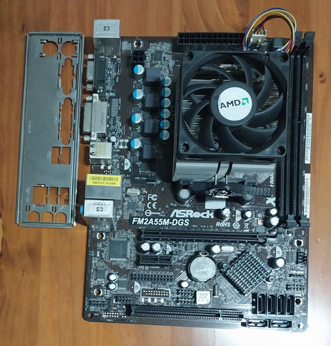 Motherboard Fm2 Asrock Fm2a55m-dgs + Amd A4-5300 Radeon 7480