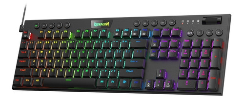 Teclado Redragon Mecanico K619 Horus Rgb Español Switch Red