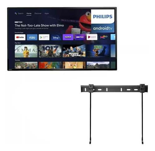 Television Philips 50'' Android 4k Uhd  Pfl5766/f7 + Soporte