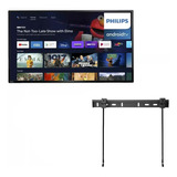 Television Philips 50'' Android 4k Uhd  Pfl5766/f7 + Soporte