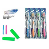  30 Escova Dental + 30 Porta Escova Dental + 30 Creme Dental