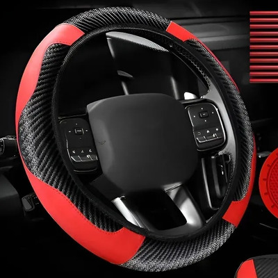 Kit De Accesorios Para Interior De Coche Rojo Y Negro