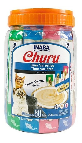 Churu Snack Gato Tarro Surtido 50 Tubos  / Catdogshop