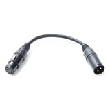 Cable Xlr Macho 3 Pines A Xlr Hembra 5 Pines De 6 Metros