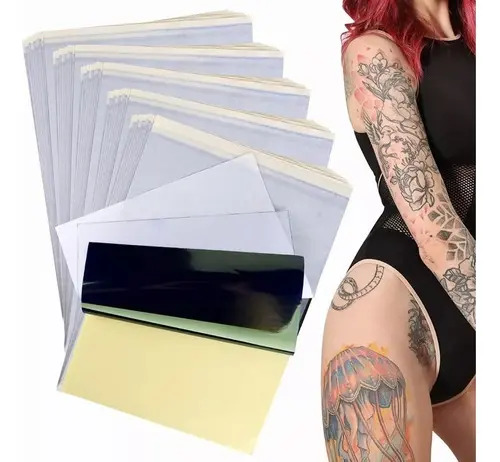 100pz Papel Hectográfico Transfer Para Tatuar 4 Capasa4 | MercadoLibre
