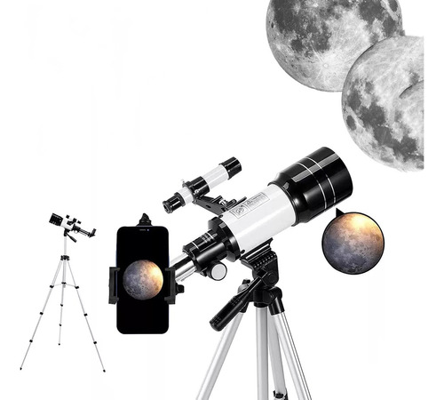 Telescopio Astronómico Profesional 50/360mm Monocular 90x