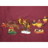 Skylander Giants Figuras Swarm, Hot Head, Tres Rex