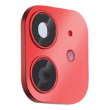 Protector De Cámara Compatible Con iPhone XR Color Rojo