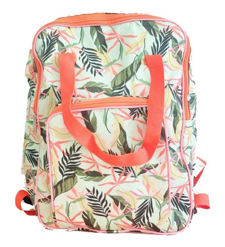 Bolso Matero Estampado Mochila Tropical