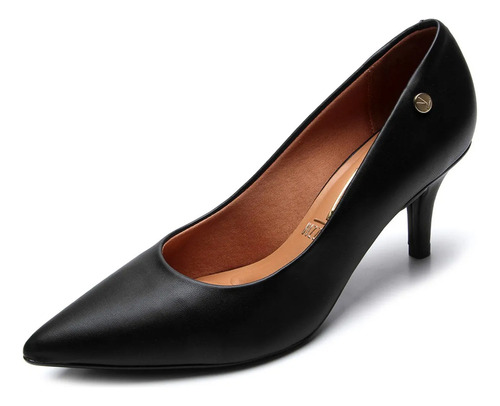 Scarpin Vizzano Feminino Salto Baixo Preto - 1185.723