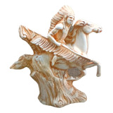 Jinete Montando A Caballo Con Lanza Figura Ceramica