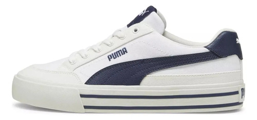 Puma Court Classic Vulc Tenis Casual Blanco Azul | Meses sin interés