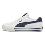 Puma Court Classic Vulc Tenis Casual Blanco Azul