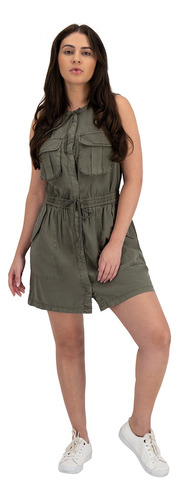 Vestido Corto Estilo Cargo Para Mujer Lucky Brand