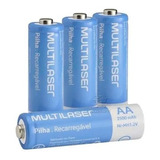 Pilhas Recarregáveis Aa 2500mah 4 Unidades Multilaser