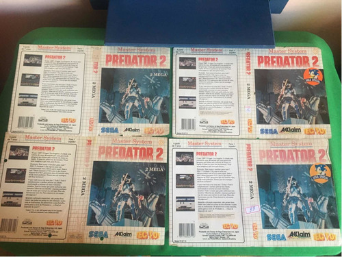 Master System Predator 2 Encarte Original