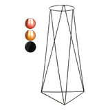 Vaso Suporte Tripé Triangular Planta Chão 60cm Grande