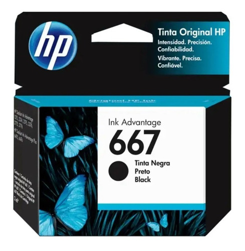 Tinta Hp 667 Negro 3ym79al Original