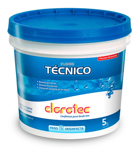 Cloro Granulado Técnico Disolución Lenta Clorotec 5kg - Rex