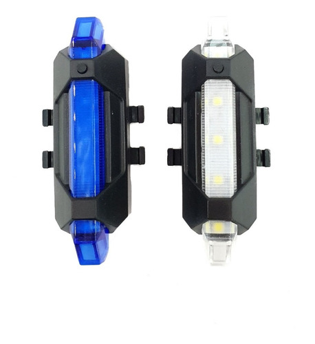 Combo 2 Luces Bicicleta Luz Resistente Lluvia Recargable 