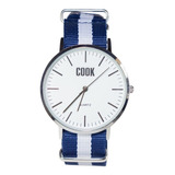 Reloj John L Cook Unisex Fashion 3686 Tela Acero Sumergible