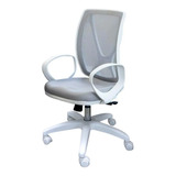 Silla Oficina Alma White Edition Escritorio Blanca Pvc Cuota