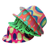 10 Sombrero Bombin Neon Plastico Fiesta Boda Evento Batucada Color Surtidos