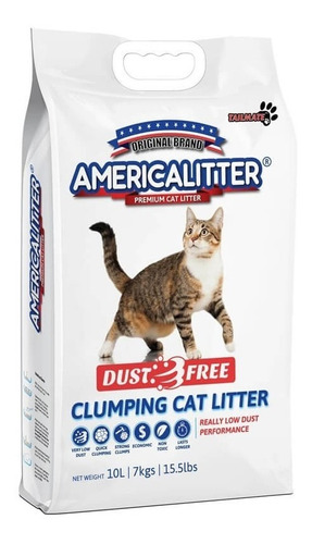 America Litter Dust Free Sin Aroma 7 Kg