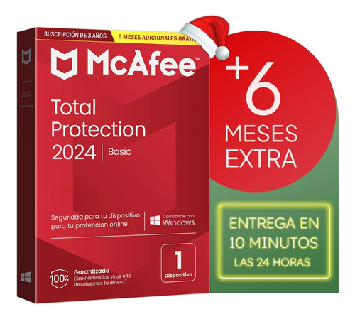 Antivirus Mcafee Total Protection Original - 1 Pc, 3 Años