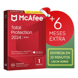 Antivirus Mcafee Total Protection Original - 1 Pc, 3 Años
