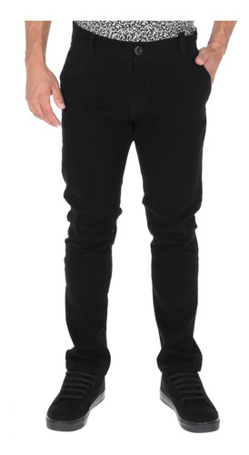 Pantalon Casual De Gabardina Stretch Para Hombre Skinny Fit